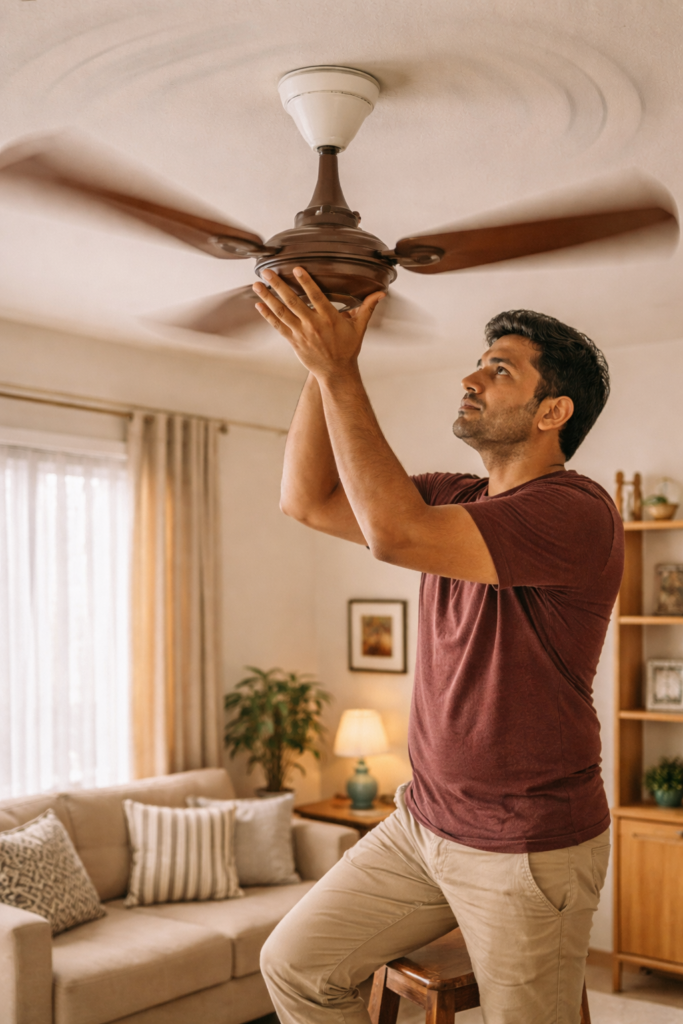 ceiling fan making noise fix