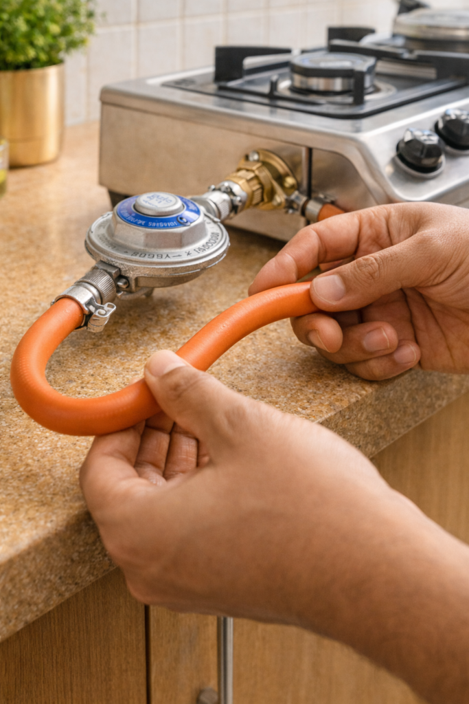 gas stove flame low fix